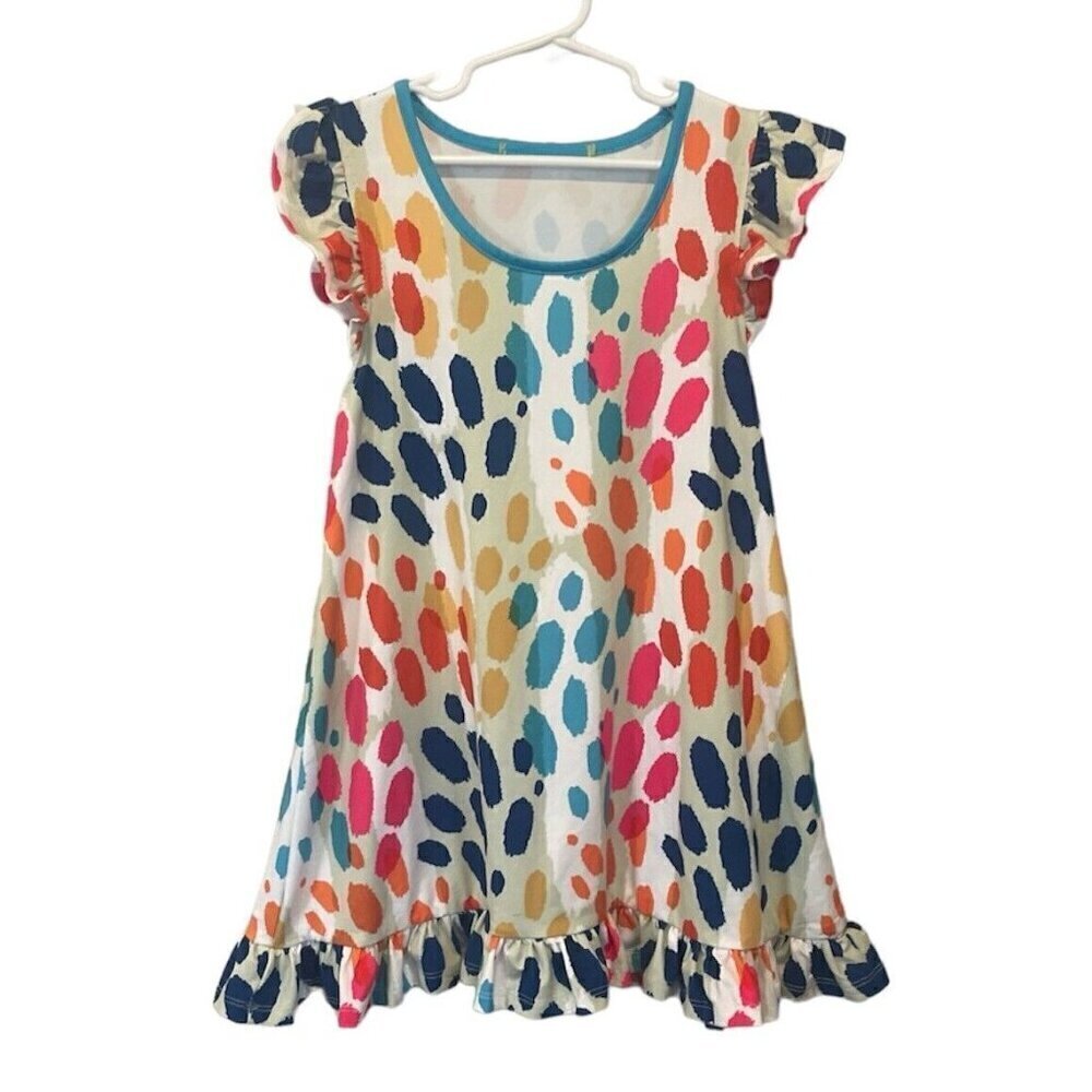 Millie Loves Lili Girls Summer Dress - Multicolor - Size 6 Cap Sleeve Sun